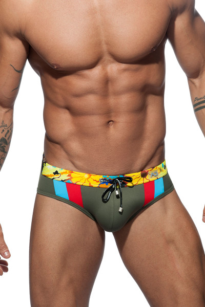 12 Khaki - Addicted Fresh Swim Brief ADS167 - Front View - Topdrawers Swimwear for Men 12 Khaki - Addicted Fresh Swim Brief ADS167 - Front View - Topdrawers Swimwear for Men