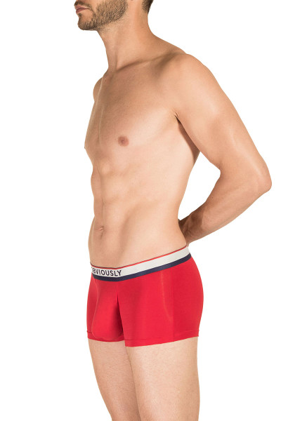 1D Red - Obviously PrimeMan Trunk A03 - Side View - Topdrawers Underwear for Men 1D Red - Obviously PrimeMan Trunk A03 - Side View - Topdrawers Underwear for Men