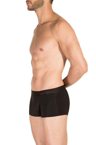 1A Black - Obviously PrimeMan Trunk A03 - Side View - Topdrawers Underwear for Men 1A Black - Obviously PrimeMan Trunk A03 - Side View - Topdrawers Underwear for Men