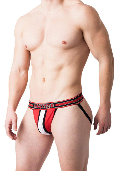 Red - Nasty Pig Third Base Jock Strap 5564 - Side View - Topdrawers Underwear for Men Red - Nasty Pig Third Base Jock Strap 5564 - Side View - Topdrawers Underwear for Men