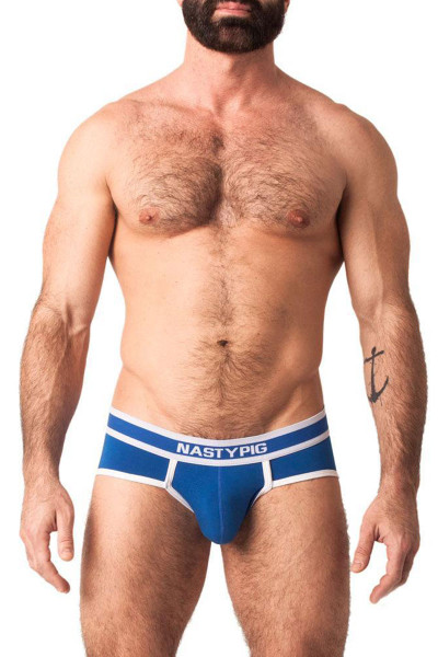 Blue - Nasty Pig Mandate Brief 5581 - Front View - Topdrawers Underwear for Men Blue - Nasty Pig Mandate Brief 5581 - Front View - Topdrawers Underwear for Men