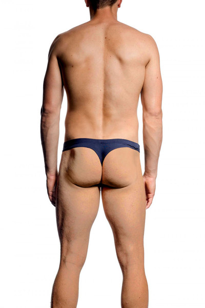012 Navy - JM SKINZ Thong 88165 - Rear View - Topdrawers Underwear for Men 012 Navy - JM SKINZ Thong 88165 - Rear View - Topdrawers Underwear for Men