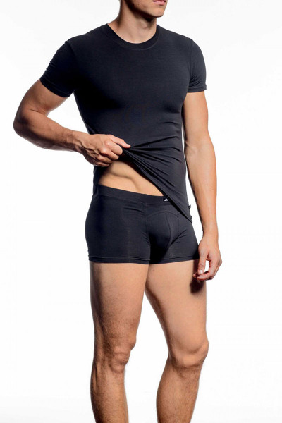 001 Black - JM NATURA Crew Neck T-Shirt 90381 - Front View - Topdrawers Underwear for Men 001 Black - JM NATURA Crew Neck T-Shirt 90381 - Front View - Topdrawers Underwear for Men