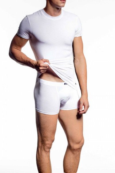 002 White - JM NATURA Crew Neck T-Shirt 90381 - Front View - Topdrawers Underwear for Men 002 White - JM NATURA Crew Neck T-Shirt 90381 - Front View - Topdrawers Underwear for Men
