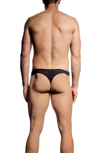 001 Black - JM NATURA Thong 90365 - Rear View - Topdrawers Underwear for Men 001 Black - JM NATURA Thong 90365 - Rear View - Topdrawers Underwear for Men