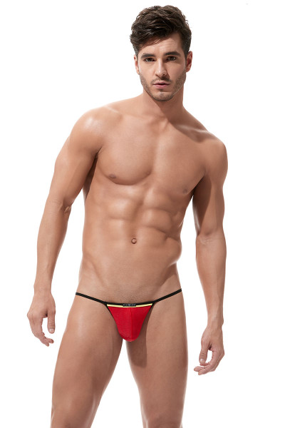 Red - Gregg Homme Super-Ero G-String 160314 - Front View - Topdrawers Underwear for Men Red - Gregg Homme Super-Ero G-String 160314 - Front View - Topdrawers Underwear for Men