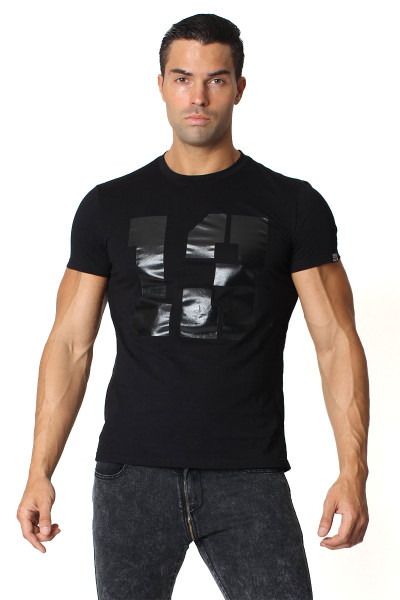 Black - CellBlock 13 "13" Logo Tee CBS075 - Front View - Topdrawers Menswear Black - CellBlock 13 "13" Logo Tee CBS075 - Front View - Topdrawers Menswear
