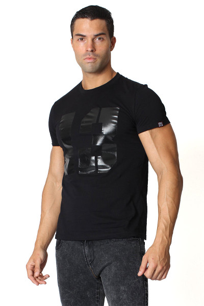 Black - CellBlock 13 "13" Logo Tee CBS075 - Front View - Topdrawers Menswear Black - CellBlock 13 "13" Logo Tee CBS075 - Front View - Topdrawers Menswear