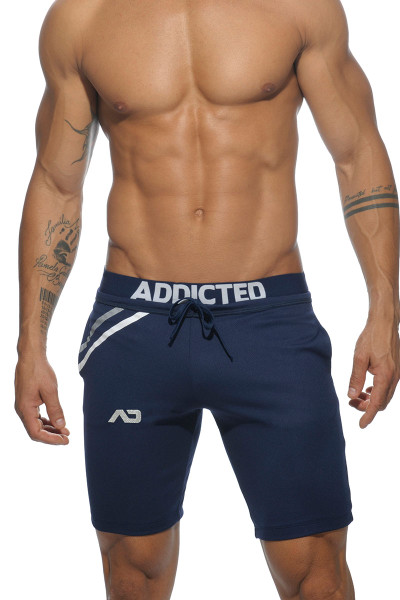 09 Navy Blue - Addicted Platinum Detail Knee Pant AD484 - Front View - Topdrawers Menswear 09 Navy Blue - Addicted Platinum Detail Knee Pant AD484 - Front View - Topdrawers Menswear