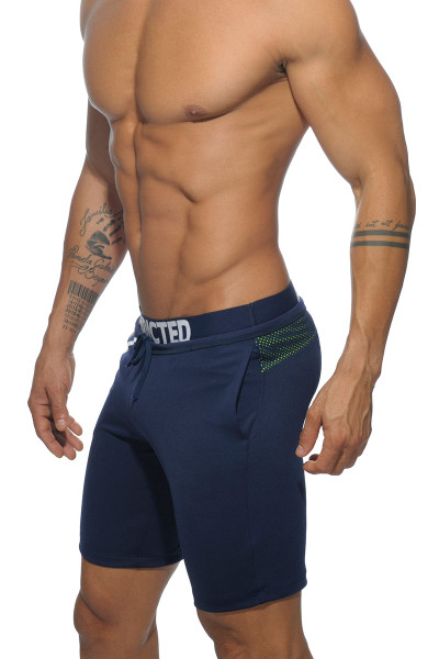 09 Navy Blue - Addicted Platinum Detail Knee Pant AD484 - Side View - Topdrawers Menswear 09 Navy Blue - Addicted Platinum Detail Knee Pant AD484 - Side View - Topdrawers Menswear