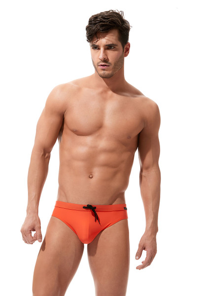 Orange - Gregg Homme Exotic Swim Brief 161203 - Front View - Topdrawers Swimwear for Men Orange - Gregg Homme Exotic Swim Brief 161203 - Front View - Topdrawers Swimwear for Men
