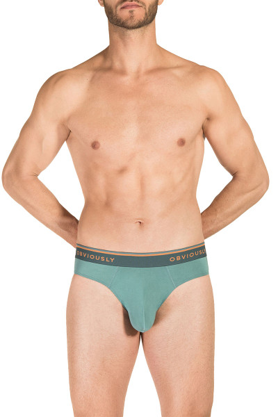 1G Teal - Obviously EveryMan Brief B02 - Front View - Topdrawers Underwear for Men 1G Teal - Obviously EveryMan Brief B02 - Front View - Topdrawers Underwear for Men