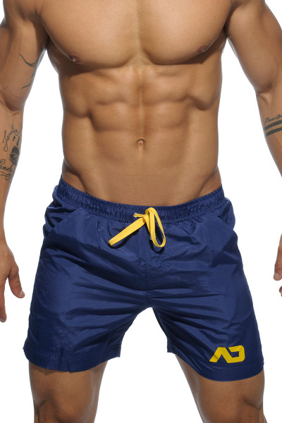 09 Navy - Addicted Basic Addicted Swim Long Short ADS073 - Front View - Topdrawers Swimwear for Men 09 Navy - Addicted Basic Addicted Swim Long Short ADS073 - Front View - Topdrawers Swimwear for Men
