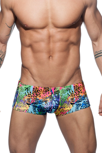 03 Yellow - Addicted Palms Swim Boxer ADS146 - Front View - Topdrawers Swimwear for Men 03 Yellow - Addicted Palms Swim Boxer ADS146 - Front View - Topdrawers Swimwear for Men