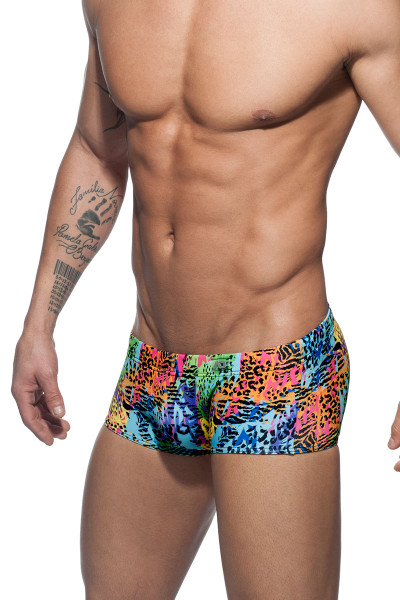 03 Yellow - Addicted Palms Swim Boxer ADS146 - Side View - Topdrawers Swimwear for Men 03 Yellow - Addicted Palms Swim Boxer ADS146 - Side View - Topdrawers Swimwear for Men