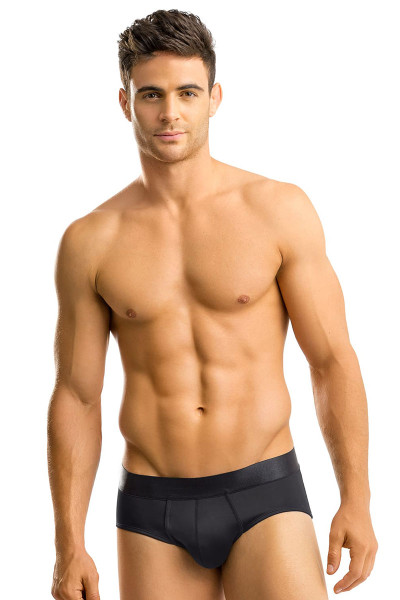 700 Black - Leo Padded Butt Enhancer Brief 033293 - Front View - Topdrawers Underwear for Men 700 Black - Leo Padded Butt Enhancer Brief 033293 - Front View - Topdrawers Underwear for Men