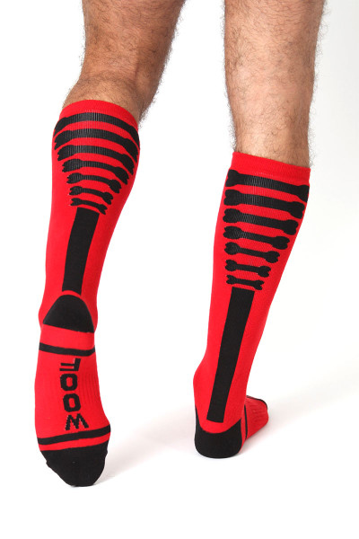 Red - CellBlock 13 Kennel Club Knee High A043 - Rear View - Topdrawers Underwear for Men Red - CellBlock 13 Kennel Club Knee High A043 - Rear View - Topdrawers Underwear for Men