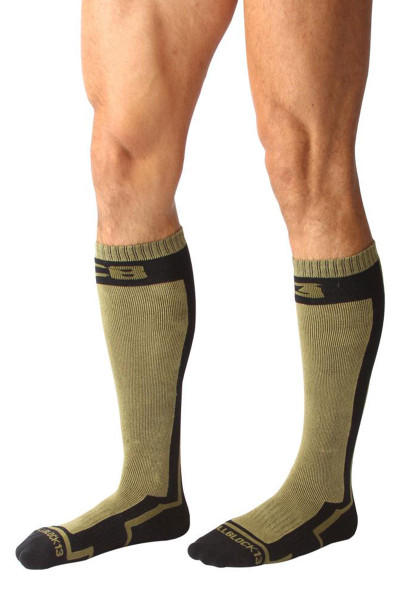 Army - CellBlock 13 Full Throttle Knee High Sock A056 - Side View - Topdrawers Underwear for Men Army - CellBlock 13 Full Throttle Knee High Sock A056 - Side View - Topdrawers Underwear for Men