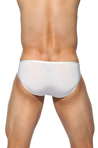 White - Private Structure Desire Intima Mesh Low Rise Bikini DIAMU3455BT - Rear View - Topdrawers Underwear for Men White - Private Structure Desire Intima Mesh Low Rise Bikini DIAMU3455BT - Rear View - Topdrawers Underwear for Men