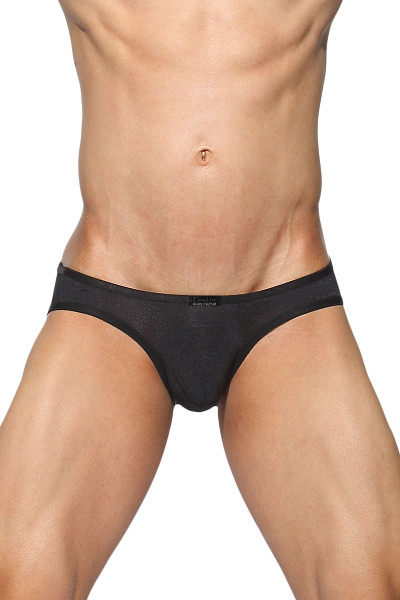 Black - Private Structure Desire Intima Mesh Low Rise Bikini DIAMU3455BT - Front View - Topdrawers Underwear for Men Black - Private Structure Desire Intima Mesh Low Rise Bikini DIAMU3455BT - Front View - Topdrawers Underwear for Men