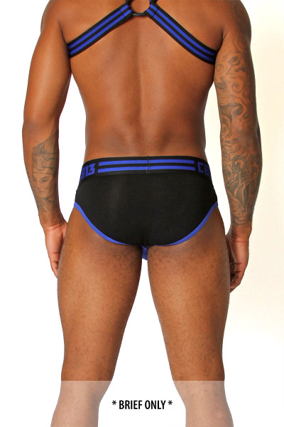 Blue - CellBlock 13 Torque Brief CBU138 - Rear View - Topdrawers Underwear for Men Blue - CellBlock 13 Torque Brief CBU138 - Rear View - Topdrawers Underwear for Men
