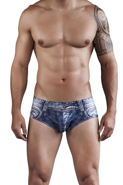 Clever Denim Jean Latin Brief 5201-08 - Front View - Topdrawers Underwear for Men Clever Denim Jean Latin Brief 5201-08 - Front View - Topdrawers Underwear for Men