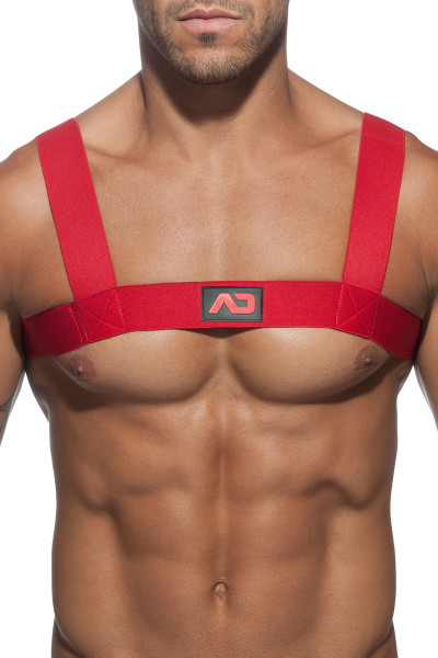 06 Red - Addicted Basic Elastic Harness ADF104 - Front View - Topdrawers Underwear for Men 06 Red - Addicted Basic Elastic Harness ADF104 - Front View - Topdrawers Underwear for Men