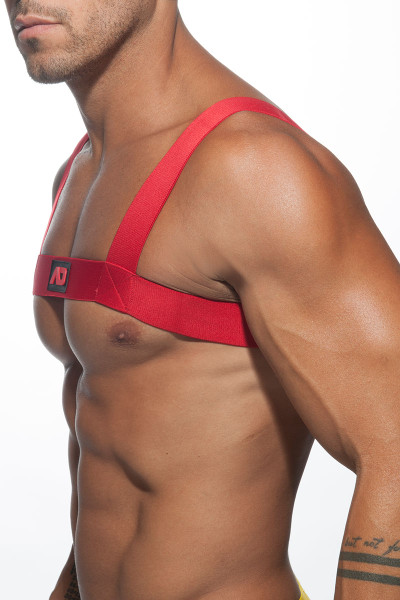 06 Red - Addicted Basic Elastic Harness ADF104 - Side View - Topdrawers Underwear for Men 06 Red - Addicted Basic Elastic Harness ADF104 - Side View - Topdrawers Underwear for Men