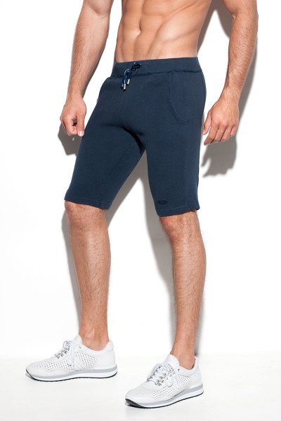 09 Navy - ES Collection Cotton Knit Knee Pant SP177 - Side View - Topdrawers Menswear 09 Navy - ES Collection Cotton Knit Knee Pant SP177 - Side View - Topdrawers Menswear