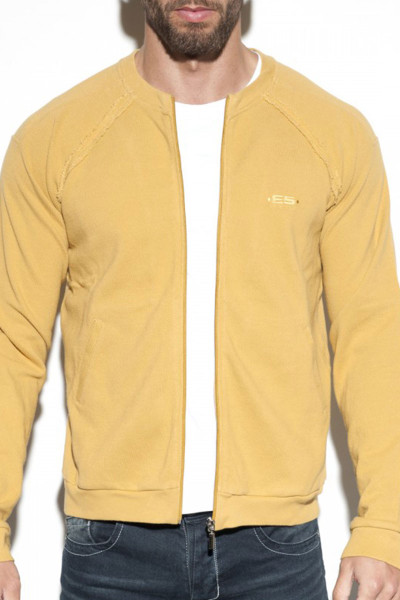20 Gold - ES Collection Cotton Knit Jacket JCK07 - Front View - Topdrawers Menswear 20 Gold - ES Collection Cotton Knit Jacket JCK07 - Front View - Topdrawers Menswear