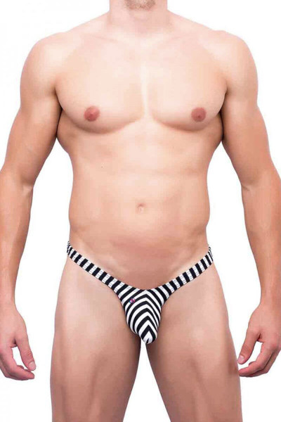 Jail Print - Joe Snyder Bulge Thong JSBUL-02 - Front View - Topdrawers Underwear for Men Jail Print - Joe Snyder Bulge Thong JSBUL-02 - Front View - Topdrawers Underwear for Men