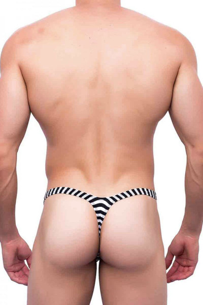 Jail Print - Joe Snyder Bulge Thong JSBUL-02 - Rear View - Topdrawers Underwear for Men Jail Print - Joe Snyder Bulge Thong JSBUL-02 - Rear View - Topdrawers Underwear for Men