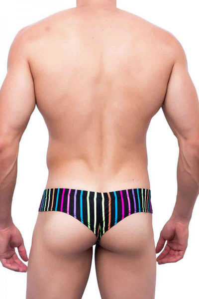 Candy Print - Joe Snyder Mini Cheek Thong JS22 - Rear View - Topdrawers Underwear for Men Candy Print - Joe Snyder Mini Cheek Thong JS22 - Rear View - Topdrawers Underwear for Men