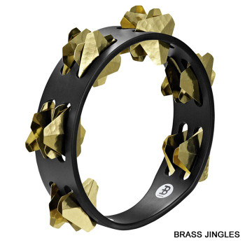 Meinl Percussion Compact Tambourines, Hand-hammered Jingles Meinl Percussion Compact Tambourines, Hand-hammered Jingles