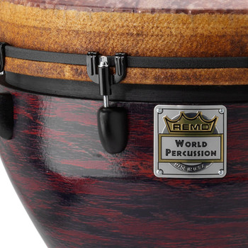 Remo Infinity Mondo Djembe: Eco-grain - Choco Red Remo Infinity Mondo Djembe: Eco-grain - Choco Red