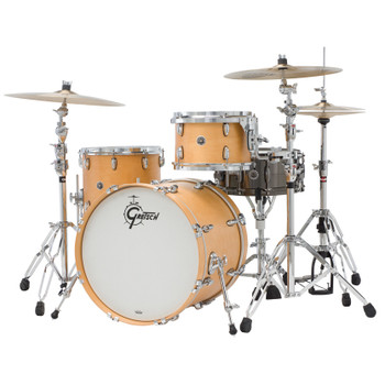 Gretsch Brooklyn Drum Set, Player 3pc Shell Pack, Satin Natural Gretsch Brooklyn Drum Set, Player 3pc Shell Pack, Satin Natural
