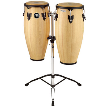Meinl Headliner Wood Conga Set, Natural w/ Double Stand (HC888NT) Meinl Headliner Wood Conga Set, Natural w/ Double Stand (HC888NT)