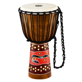 Meinl Python Series Rope Tuned Mahogany Wood 12" Djembe with Goat Skin Head, Large Meinl Python Series Rope Tuned Mahogany Wood 12" Djembe with Goat Skin Head, Large