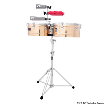 LP Prestige Timbales, 13" & 14" Brass (LP1314-B) LP Prestige Timbales, 13" & 14" Brass (LP1314-B)