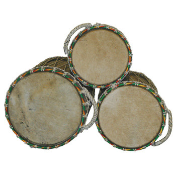 Senegal Dundun Drum - Set Of 3 Senegal Dundun Drum - Set Of 3