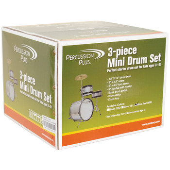 Percussion Plus 3-Piece Mini Drum Set with Cymbal Percussion Plus 3-Piece Mini Drum Set with Cymbal
