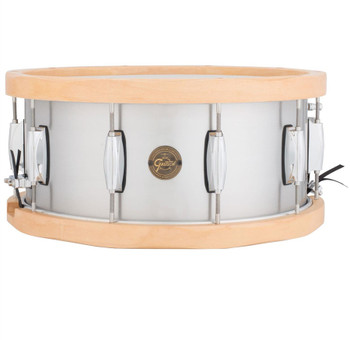 Gretsch Aluminum Snare w/ Wood Hoops 6.5X14 Gretsch Aluminum Snare w/ Wood Hoops 6.5X14