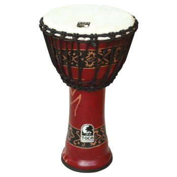 Toca Freestyle Djembe, Bali Red, 10" Head x 20" Tall Toca Freestyle Djembe, Bali Red, 10" Head x 20" Tall