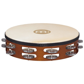 Meinl Headed Wood Tambourine, Aluminum Jingles Meinl Headed Wood Tambourine, Aluminum Jingles
