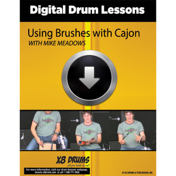 Drum Lesson Download: Using Brushes with Cajon Drum Lesson Download: Using Brushes with Cajon