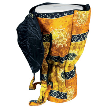 Djembe Drum Backpack, Gold Celestial Design Djembe Drum Backpack, Gold Celestial Design