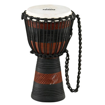 Nino 8" African Style Rope Tuned Djembe, Earth Series with Cap & Lesson Nino 8" African Style Rope Tuned Djembe, Earth Series with Cap & Lesson