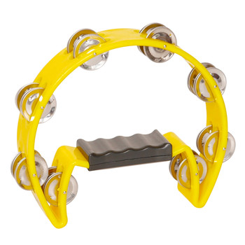 X8 Drums Crescent Tambourine, Yellow X8 Drums Crescent Tambourine, Yellow