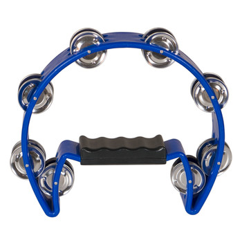 X8 Drums Crescent Tambourine, Blue X8 Drums Crescent Tambourine, Blue