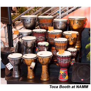 Toca Antique Silver Mechanically Tuned Djembe, 10" Head x 18" Tall Toca Antique Silver Mechanically Tuned Djembe, 10" Head x 18" Tall